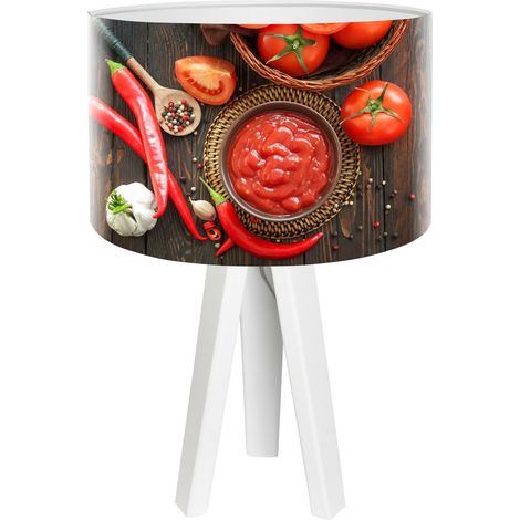 Lampe de chevet kitchen foto-116 - Blanc, rouge