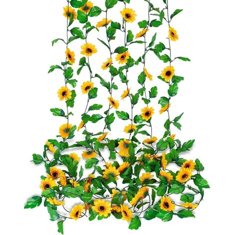 6 Pièce de Guirlandes de Tournesol Artificiel, Fleurs Artificielles Deco, Fausse Fleur Guirlande Fleurs Artificielles, Fleurs Artificielles Mariage p (1/5)