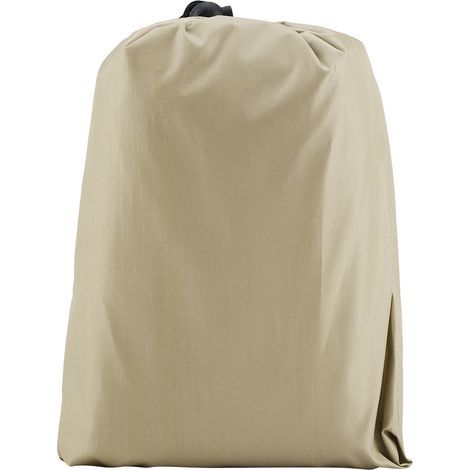 Dust cover for round table, waterproof, for outdoor use, for garden furniture, patio furniture (Beige) (1/5)