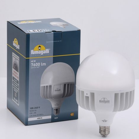Bombilla LED E27 Alta Potencia - 60W - Fumagalli - Ø138mm -