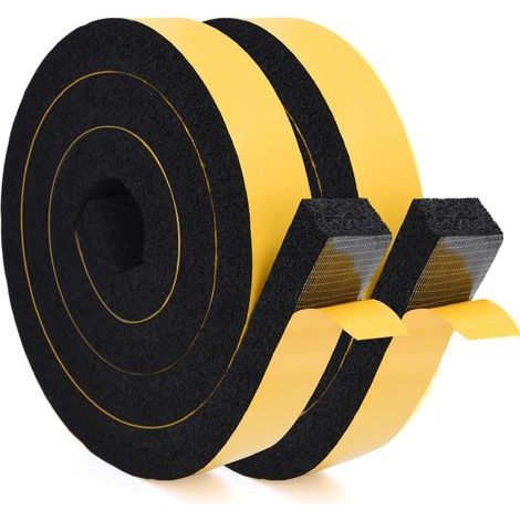 rotoli di nastro in schiuma da 200 cm per condizionatori d'aria da finestra, larghezza 25 mm x spessore 10 mm, per isolamento e sigillatura (1/5)