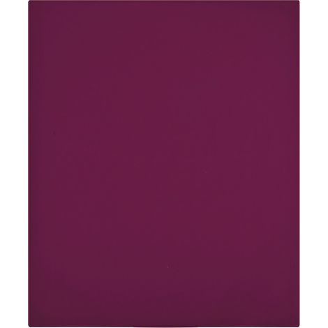 vidaXL Sábana bajera jersey algodón burdeos 180x200 cm (1/4)