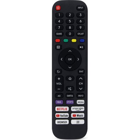 Télécommande de Remplacement Compatible avec TV Hisense EN2AE30H, Sans Configuration (1/5)