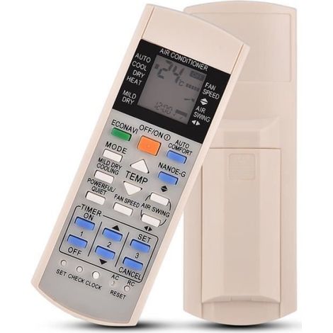 télécommande pour Panasonic A75c3708 Télécommande de remplacement pour climatiseur Panasonic A75c3300 A75c3208 A75c3706 (1/4)
