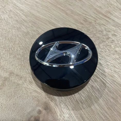 Cache-moyeu de roue 60mm pour Hyundai Verna – Centre de jante voiture, capuchon de moyeu, cache roue automobile, kit 4 pièces, accessoire jante durable et facile à installer – Noi (1/2)
