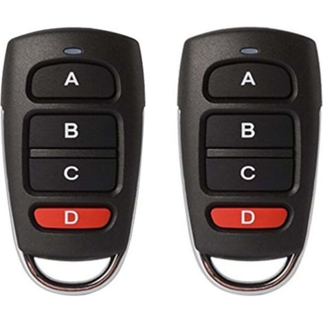 (68.3x35.7mm)2PCS telecommande 433mhz Universelle Portail, telecommande portail universelle, Duplicateur sans Fil clonage (1/5)