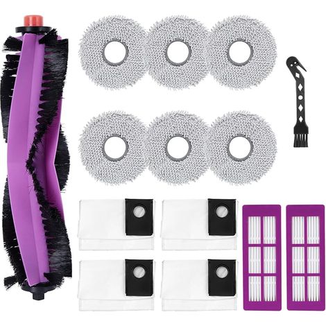 Kit di accessori da 20 pezzi per robot aspirapolvere Eureka J15 Ultra: accessori, 1 spazzola principale, 6 panni, 4 sacchetti per la polvere, 2 filtri HEPA, 1 spazzola per la pulizia. (1/5)