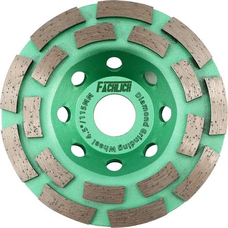 Meule diamant double rangée 115mm pour béton, granit, marbre (1/5)