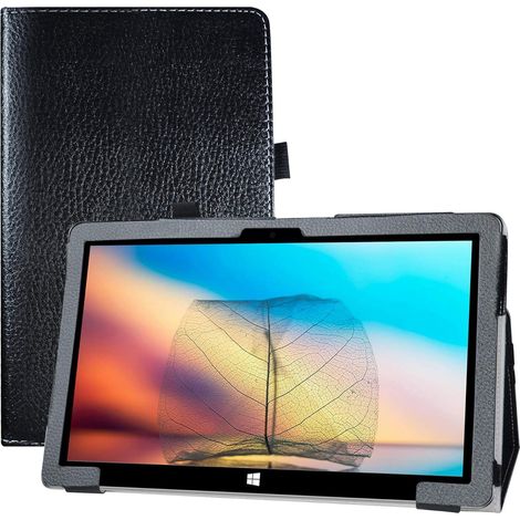 Étui noir pour Jumper EZPad 6 PRO, fermé, avec rabat, solide, avec élastique