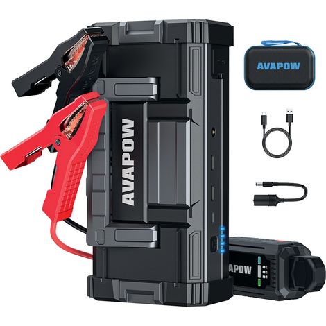 Démarreur de batterie AVAPOW Booster T8 MAX 88,8 Wh 6000 A 24000 mAh avec lampe torche (1/5)