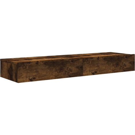 Mobile TV multimediale scaffale TV credenza TV sala da pranzo soggiorno camera da letto con luci LED 2 pezzi rovere affumicato 60 x 35 x 155 cm marrone 020028869