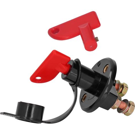 Coupe-circuit de batterie 12V 24V, interrupteur d'isolement pour voiture et bateau, accessoire de coupure d'alimentation (1/5)