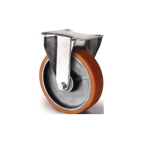 Rueda  pesada  giratoria  D.160mm  Capacidad  800kg  Rueda  fija  de  fundición  PU  135mm  110mm  TECWERK (1/2)