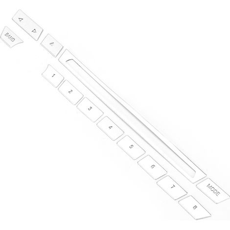 13 autocollants de protection pour boutons de commande auto, adhésifs en alliage d'aluminium de remplacement pour X5 X6 2015-2018, décalcomanies décoratives (1/5)
