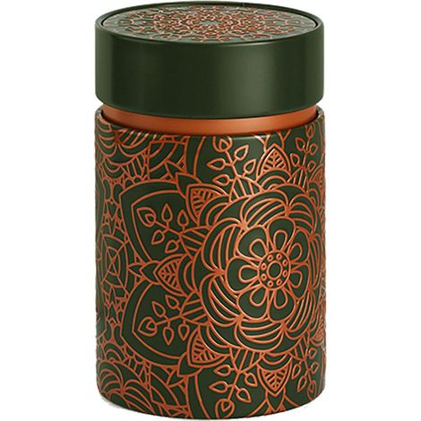 Boîte à thé anthracite orange 150 g (1/2)