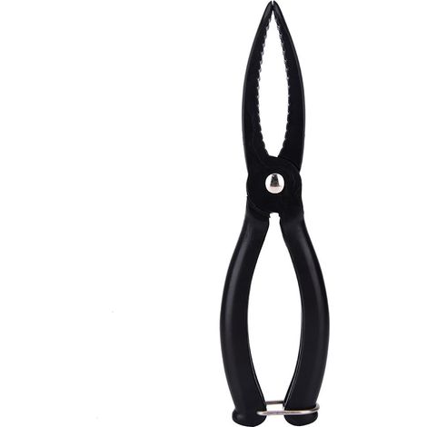 Pince à pêche en Plastique Outil ABS léger poignée Anti Rouille Fish Grip s'attaquer Pince à lèvres Porte Poisson Trigger Clamp (Noir) (1/5)