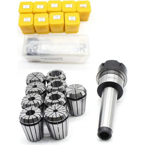 Jeu de pinces de serrage M12 MK3 ER32 avec 9 pinces de serrage 2-20 mm pour fraiseuse, porte-outils de fraisage, tour