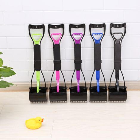Scooper à Long manche pour animaux de compagnie, ramasseur de déchets pour chiens et chats, ramassage de merde à mâchoire, outils de nettoyage propres, fournitures (1/5)