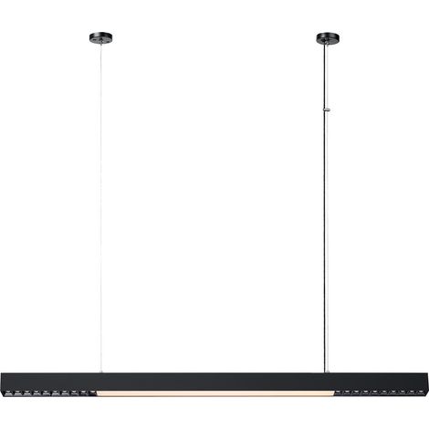 Suspension linéaire noire 120 cm LED CCT Tuya 47W Cali (1/5)