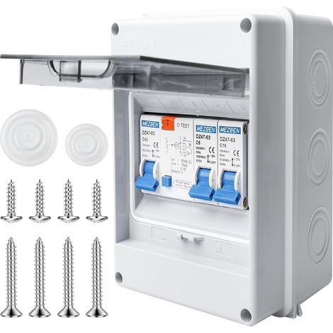 Boîte à fusibles en saillie IP65, Distributeur en saillie Petit distributeur en saillie, Interrupteur de puissance 32A, Interrupteur AC de séparation 16A+160A Boîte de distribution pour la maison/le (1/5)