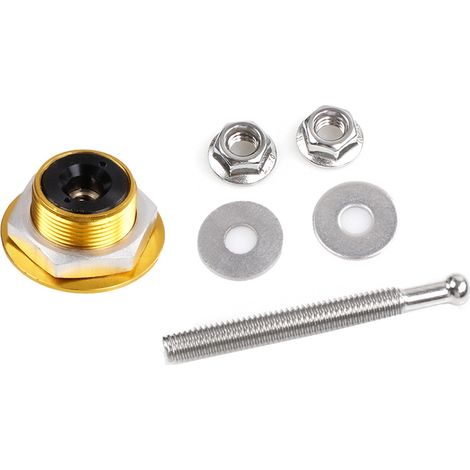 Motorhaubenschloss für Fahrzeugmodifikationen, kleines Motorhaubenschloss für den Rennsport, 30-mm-Diebstahlsicherung für Motorhaubenabdeckung, 53-mm-Schraube – Gold (1/4)