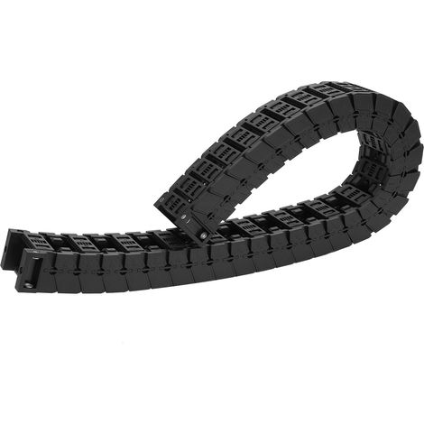 Chaîne Porte-Câbles Silencieuse Amovible Nylon S25 x 38 - 0.7 Mètre pour Support de Câbles (1/5)