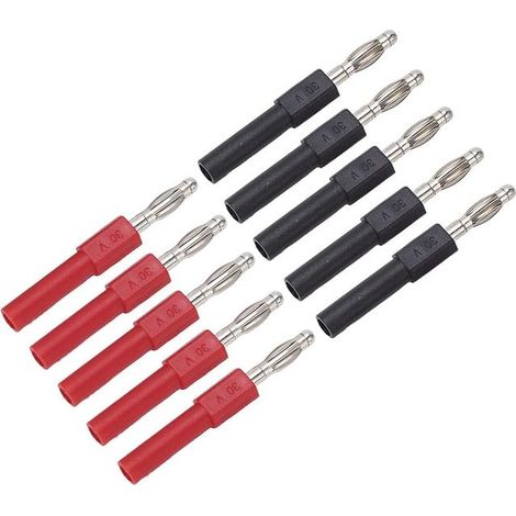 mm male to 2 mm female banana plug connector, 10 A J.20012 (1/5)