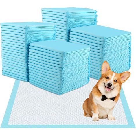 40 Pièces Alaise pour Chien, 60 × 60cm Tapis Absorbant Chien, Tapis de Propreté Bebe avec 6 Couches de Conception Etanche, Capable D'absorber Rapidement l'humidité pour Prévenir (1/5)