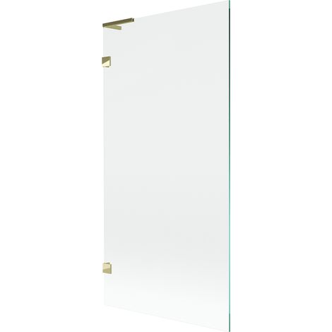 Mexen Lunar L Badewannenabtrennung 1-flügelig 90 x 150 cm, transparent, gold - 897L-090-000-50-00 (1/5)