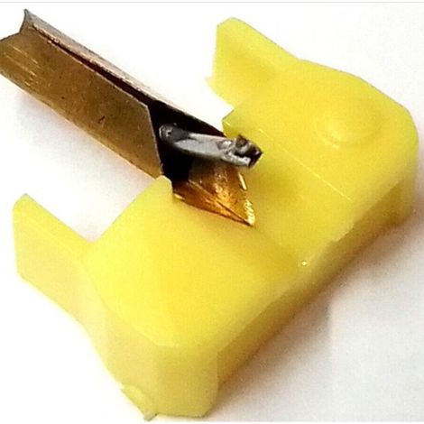Shure M75 M75ED M75-6s DUAL N75 TYPE2 Clear Diamond Replacement Stylus (Yellow)