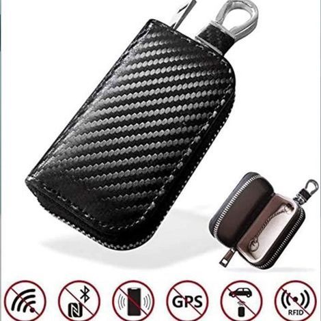 Pochettes Blocage Signal Anti RFID De Clé De Voiture De Qualité Supérieure, Boîte De Blocage De Signal GPS pour Porte-clés-Ywey (1/5)