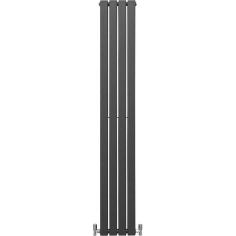 Radiadores de Panel Plano Diseñador 1800x280mm Gris Antracita Calefacción Central Calefactor Horizontal Montaje Pared para Cocina Salón o Baño Cepillo Limpieza y Kit Reparación GRATIS Garantía 15 Años (1/5)