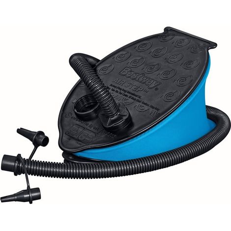 TRADE SHOP - Pompa A Piede 23x15 Cm Volume 800 Cc Gonfia/sgonfia 3 Adattatori Plastica 62023 - (1/5)