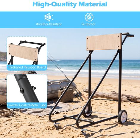 150KG Capacity Outboard Boat Motor Stand for Motor Repair (1/5)