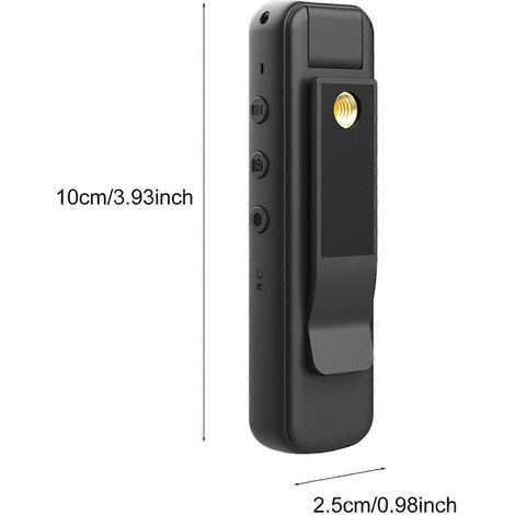 1080P WLAN-Körperkamera mit Audio- und Videoaufzeichnung, tragbare Mini-Videokamera mit 180°-Sichtfeld