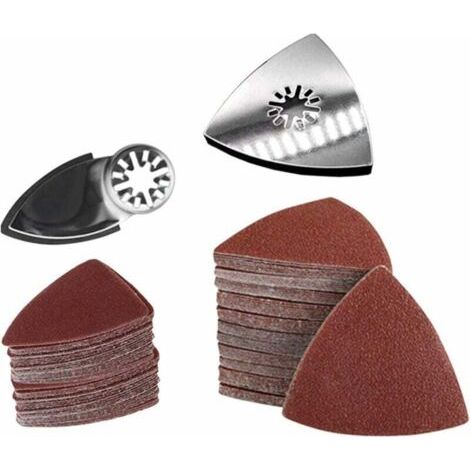 Lot de 102 outils oscillants en papier de verre, lames de scie oscillante, kit de ponçage pratique, outil multifonction multifonction (types : B) (1/5)