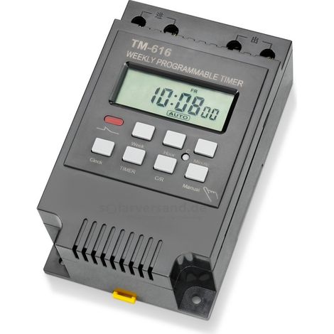 Programmateur hebdomadaire 12V DC / 30A (1/4)