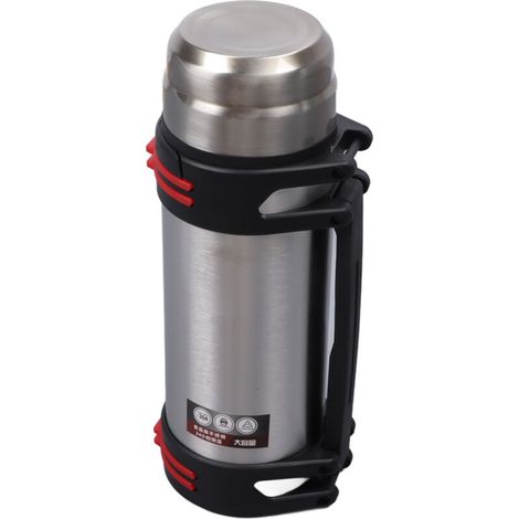 Gourde Isotherme 2L en Acier Inoxydable Double Paroi, Bouteille Thermos pour Randonnée, Pêche et Voyage (1/5)