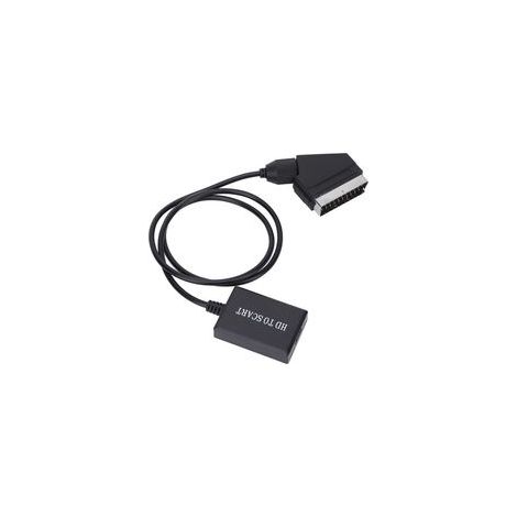 convertisseur hdmi vers péritel adaptateur audio vidéo hd 1080p pour hdmi vers péritel Sky Box Stb (1/5)