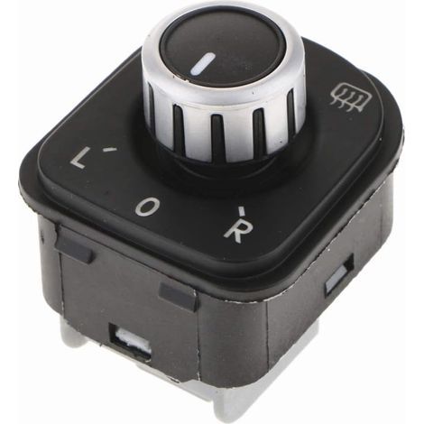OEM 5ND959565B Verchromter Verstellknopf für Außenspiegel für Jetta MK5, Golf MK5, MK6, Rabbit, Eos, Passat (1/4)