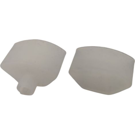 Jandei - Par de tapas para perfil flexible semicircular 22x13mm
