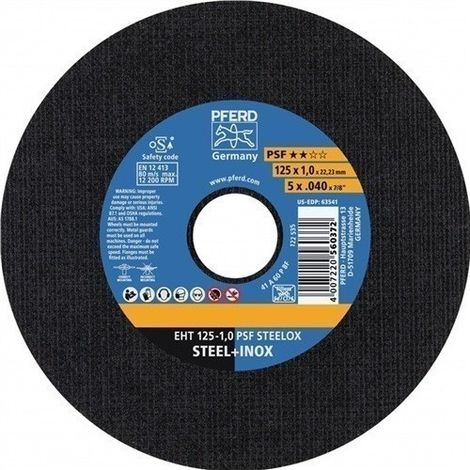 PFERD disco de corte PSF STEELOX Ø 150 x 1,6 mm recto - 61724121