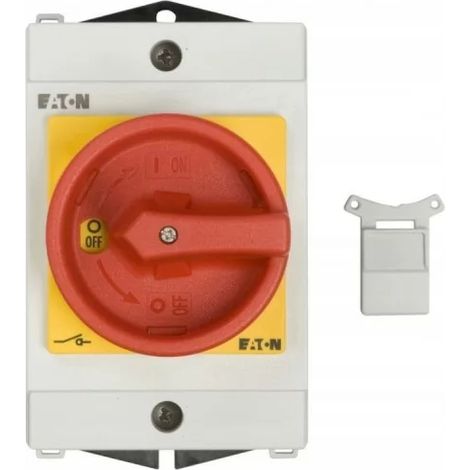Eaton Moeller 207147 Three Pole Emergency Stop Switch T0 20 A - Surface Mount - 2 Wafers
