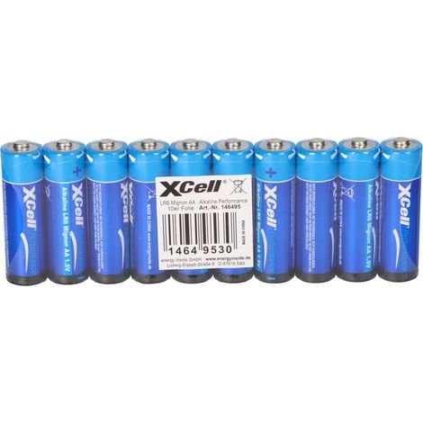 50x XCell AA LR6 Mignon Super Alkaline Batterie (1/5)