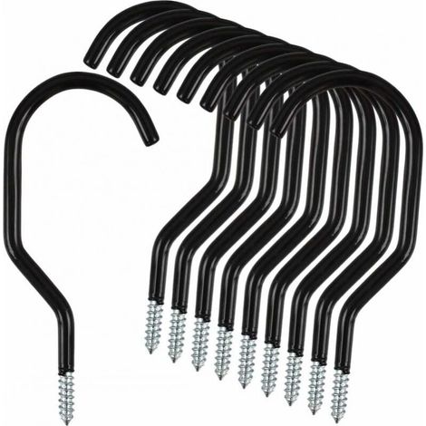 10 Pack Stainless Steel Bike Storage Hooks, Bike Wall Mounts, Bike Wall Mounts (1/5)