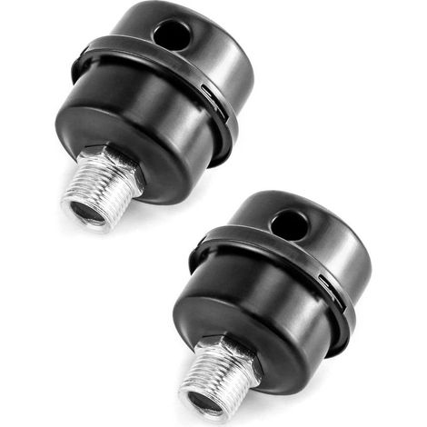 Lot de 2 Silencieux pour Compresseur d'Air, silencieux de filtre d'admission de compresseur d'air en métal, 1/2 "PT 20mm (1/5)