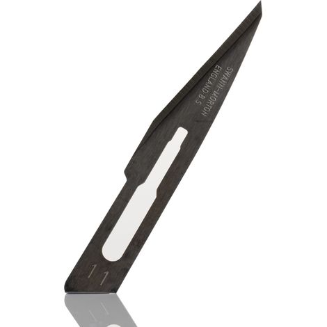 Lame de scalpel Swann-Morton Acier au carbone 100 par paquet ( Prix pour Boîte de 100 )