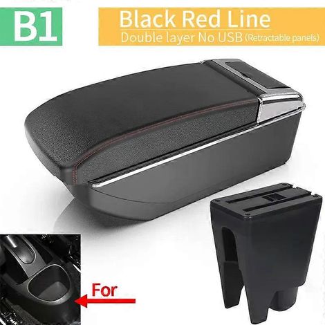 Demande pour Peugeot 107/Citroën C1/Toyota Aygo BJ/BYD F0 : modification de l'accoudoir intérieur, accessoire de rangement double couche pour la console centrale (1/5)