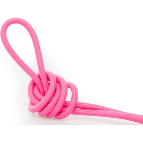 Alambre eléctrico  tejido color rosa tela retro vintage (1/3)
