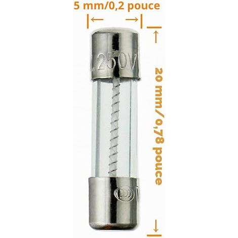 T10AL250V 5x20mm glass fuse 10A 250V delay fuse (1/2)